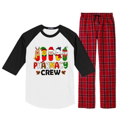 Christmas Pharmacy Crew Matching Team Matching Family Raglan Sleeve Pajama Set