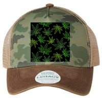 Cannabis Pattern Legacy Tie Dye Trucker Hat
