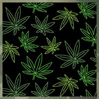 Cannabis Pattern Legacy Tie Dye Trucker Hat