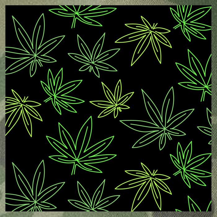 Cannabis Pattern Legacy Tie Dye Trucker Hat