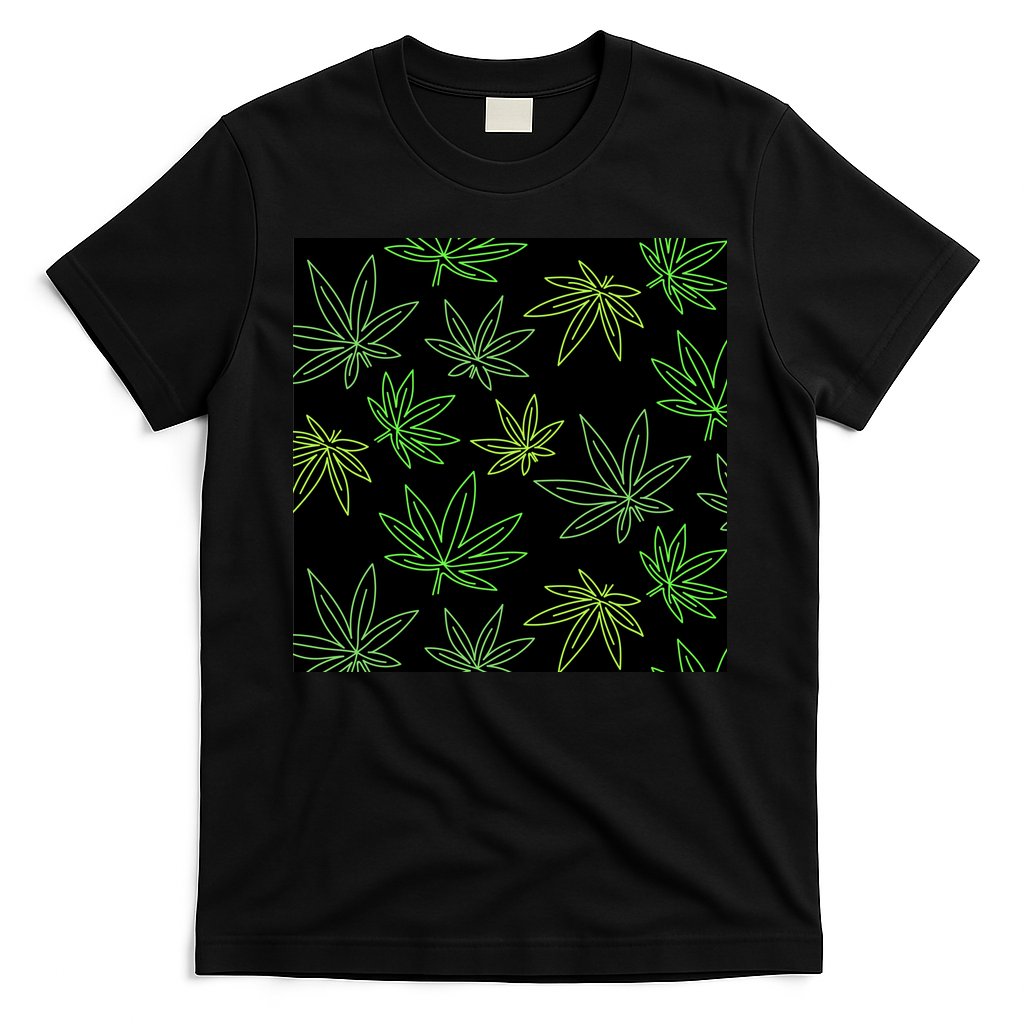 Cannabis Pattern T-Shirt