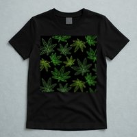 Cannabis Pattern T-Shirt