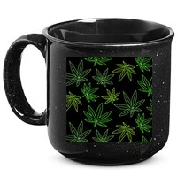Cannabis Pattern 15oz Campfire Ceramic Mug