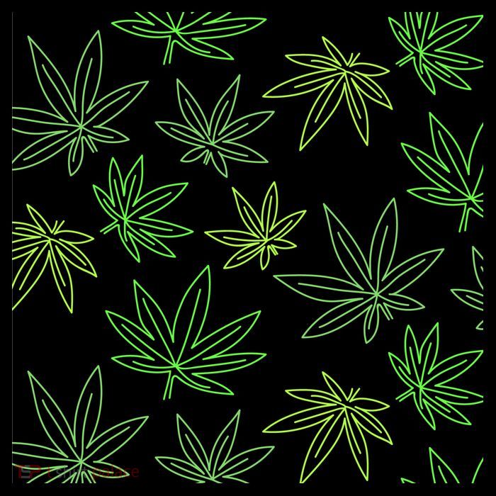 Cannabis Pattern Mesh Reversible Basketball Jersey Tank