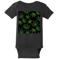 Cannabis Pattern Baby Bodysuit