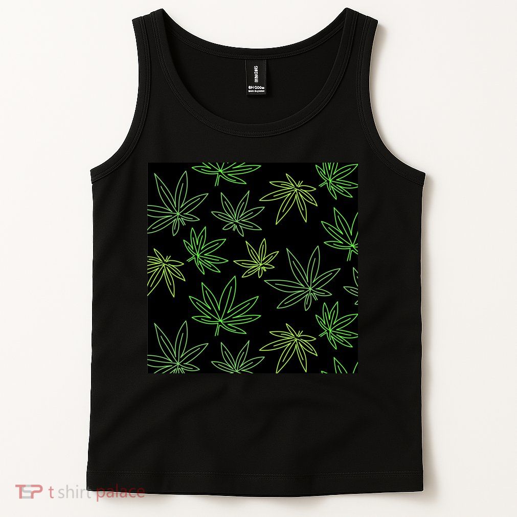 Cannabis Pattern Tank Top