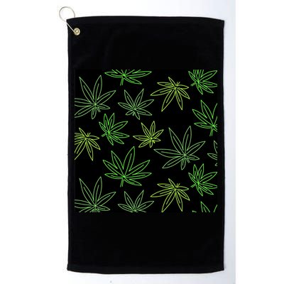 Cannabis Pattern Golf Towel
