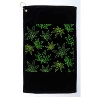 Cannabis Pattern Golf Towel