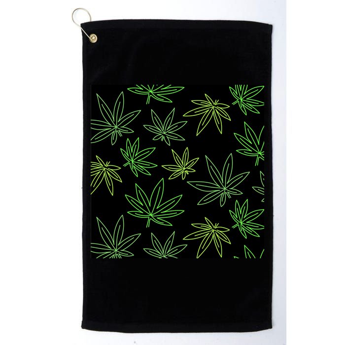 Cannabis Pattern Golf Towel