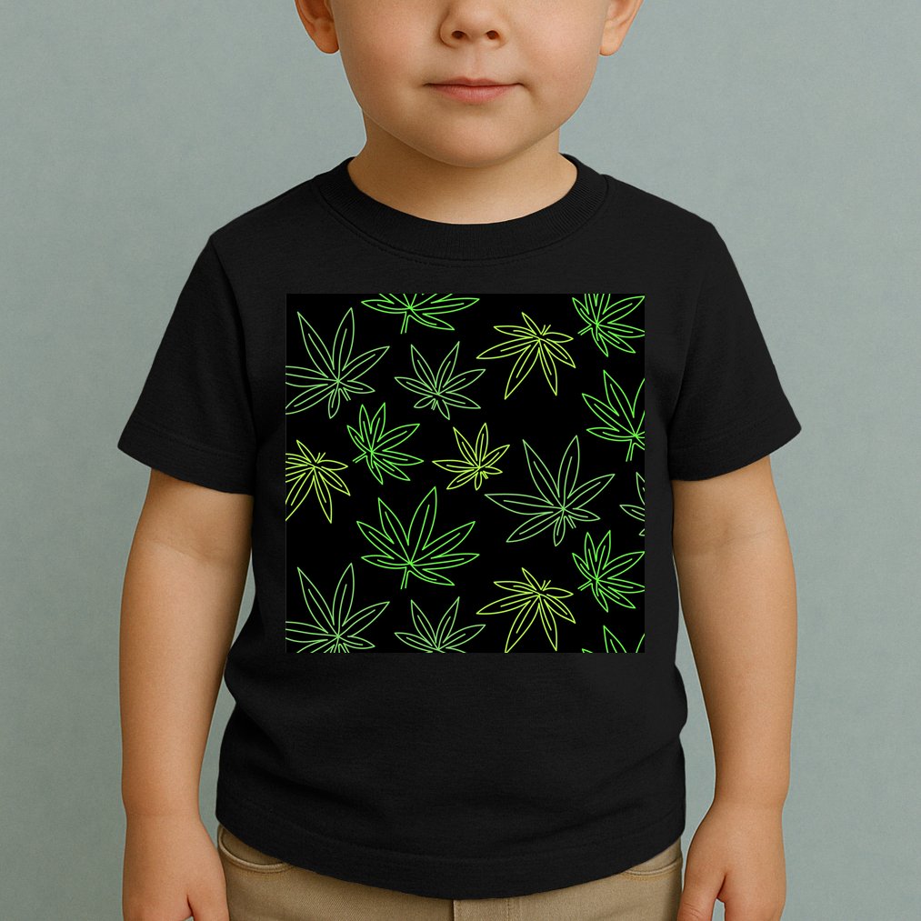 Cannabis Pattern Toddler T-Shirt