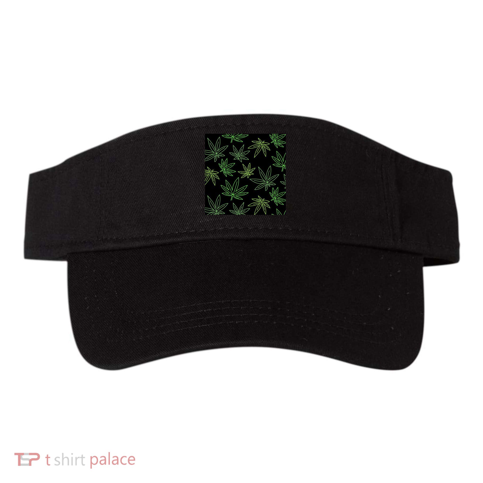 Cannabis Pattern Visor