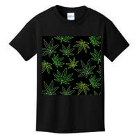 Cannabis Pattern Kids T-Shirt