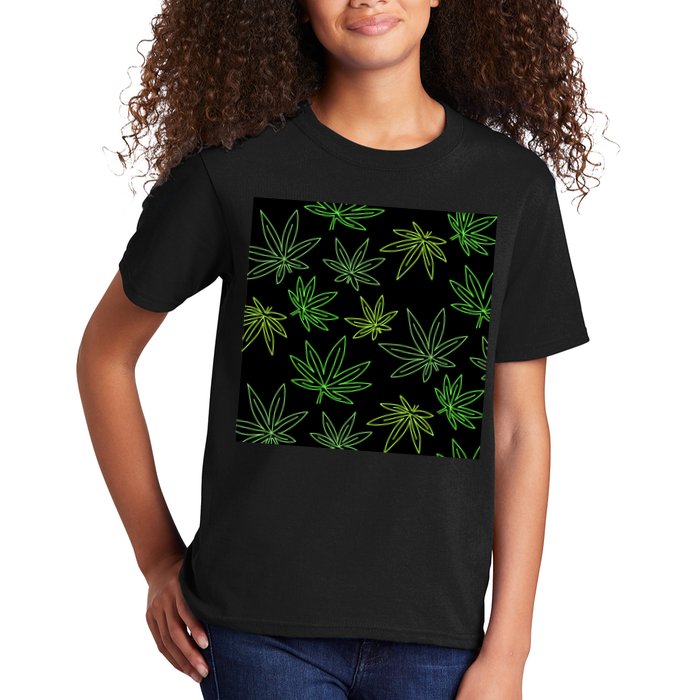 Cannabis Pattern Kids T-Shirt