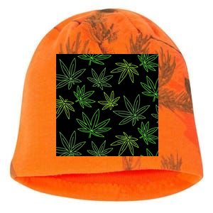 Cannabis Pattern Kati - Camo Knit Beanie