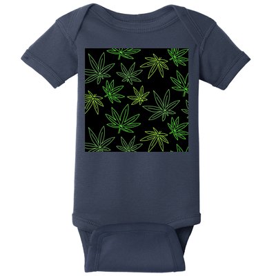 Cannabis Pattern Baby Bodysuit