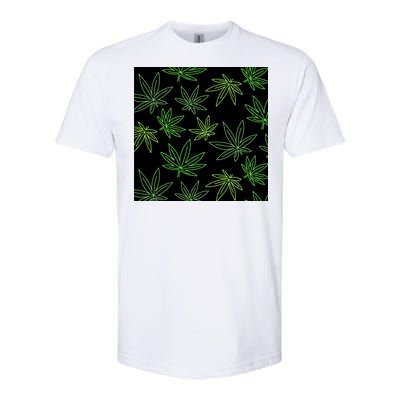 Cannabis Pattern Softstyle® CVC T-Shirt