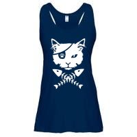 Cute pirate cat funny Ladies Essential Flowy Tank