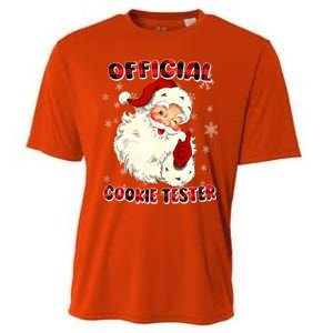 Christmas Plaid Cookie Tester Santa Hat Gift Cooling Performance Crew T-Shirt