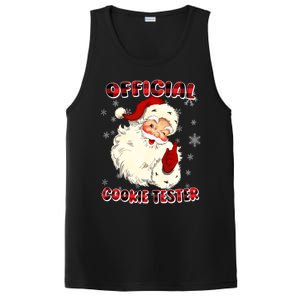 Christmas Plaid Cookie Tester Santa Hat Gift PosiCharge Competitor Tank