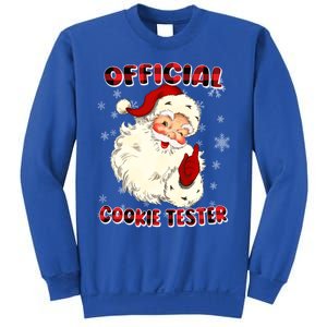 Christmas Plaid Cookie Tester Santa Hat Gift Sweatshirt