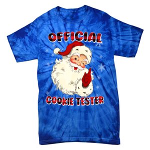 Christmas Plaid Cookie Tester Santa Hat Gift Tie-Dye T-Shirt