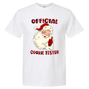 Christmas Plaid Cookie Tester Santa Hat Gift Garment-Dyed Heavyweight T-Shirt