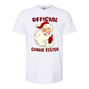 Christmas Plaid Cookie Tester Santa Hat Gift Softstyle CVC T-Shirt