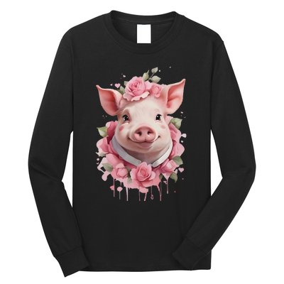 Cute Pig Long Sleeve Shirt