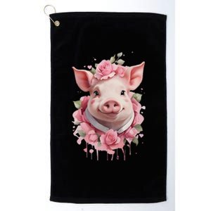 Cute Pig Platinum Collection Golf Towel