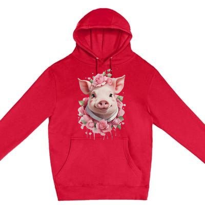 Cute Pig Premium Pullover Hoodie