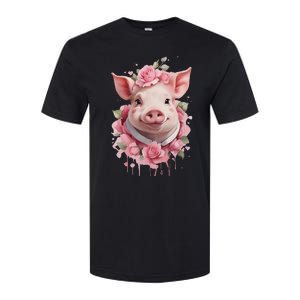 Cute Pig Softstyle CVC T-Shirt