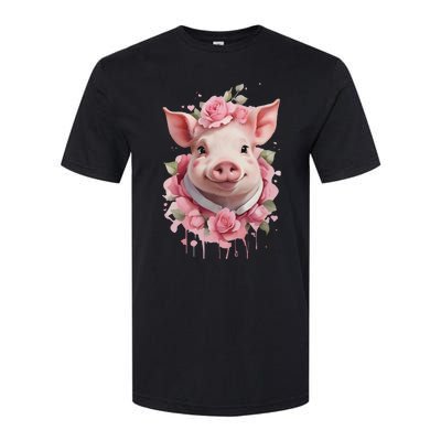 Cute Pig Softstyle® CVC T-Shirt