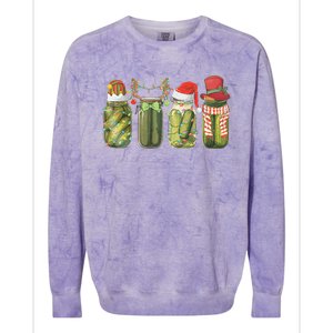 Christmas Pickle Canning Season Pickle Lovers Colorblast Crewneck Sweatshirt