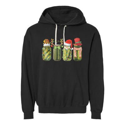 Christmas Pickle Canning Season Pickle Lovers Garment-Dyed Fleece Hoodie