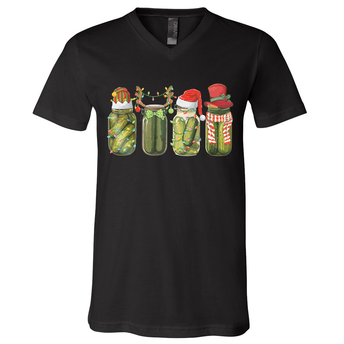Christmas Pickle Canning Season Pickle Lovers V-Neck T-Shirt