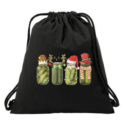 Christmas Pickle Canning Season Pickle Lovers Drawstring Bag