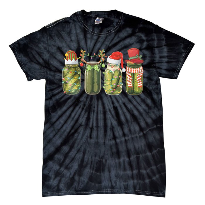 Christmas Pickle Canning Season Pickle Lovers Tie-Dye T-Shirt