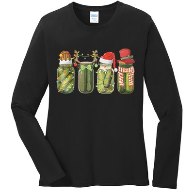 Christmas Pickle Canning Season Pickle Lovers Ladies Long Sleeve Shirt
