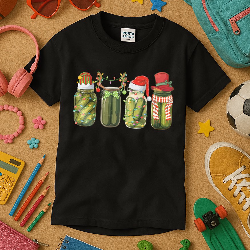 Christmas Pickle Canning Season Pickle Lovers Kids T-Shirt