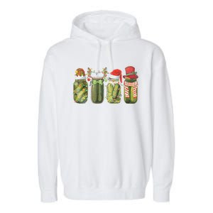 Christmas Pickle Canning Season Pickle Lovers Garment-Dyed Fleece Hoodie