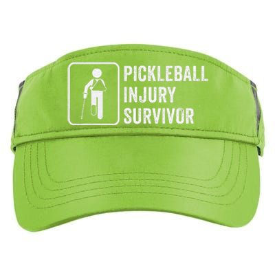 Cool Pickleball Coach With Saying Pickleball Injury Survivor Adult Drive Performance Visor