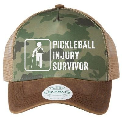 Cool Pickleball Coach With Saying Pickleball Injury Survivor Legacy Tie Dye Trucker Hat