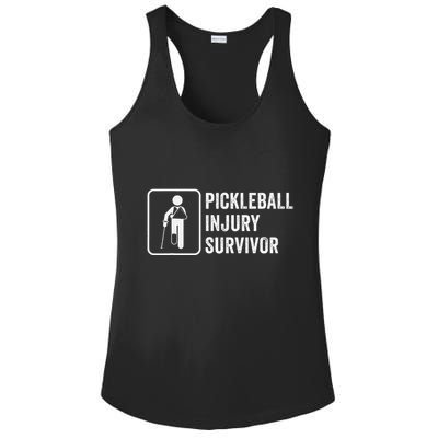 Cool Pickleball Coach With Saying Pickleball Injury Survivor Ladies PosiCharge Competitor Racerback Tank
