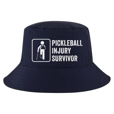 Cool Pickleball Coach With Saying Pickleball Injury Survivor Cool Comfort Performance Bucket Hat