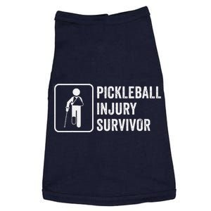 Cool Pickleball Coach With Saying Pickleball Injury Survivor Doggie Tank