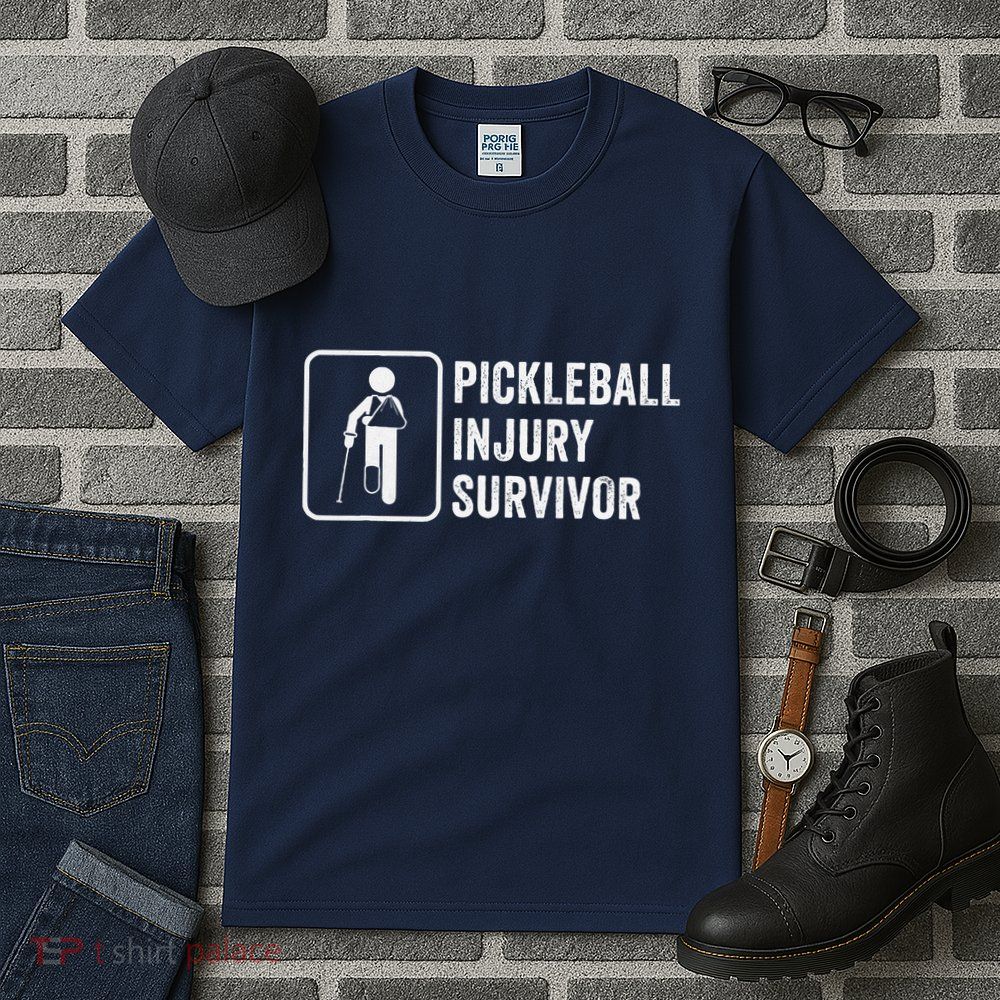 Cool Pickleball Coach With Saying Pickleball Injury Survivor Tall T-Shirt