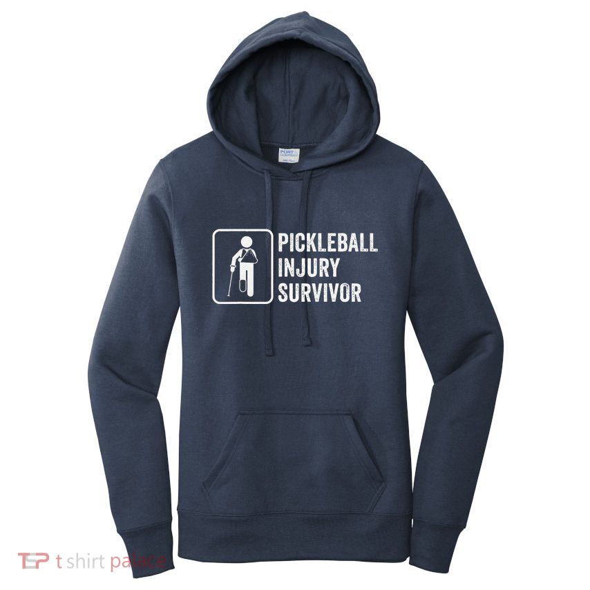 Cool Pickleball Coach With Saying Pickleball Injury Survivor Women's Pullover Hoodie