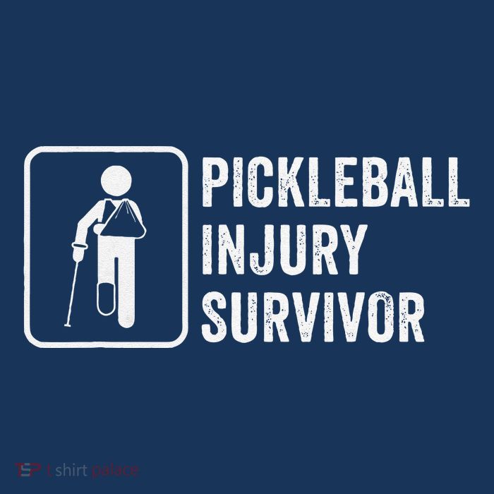 Cool Pickleball Coach With Saying Pickleball Injury Survivor Womens T-Shirt