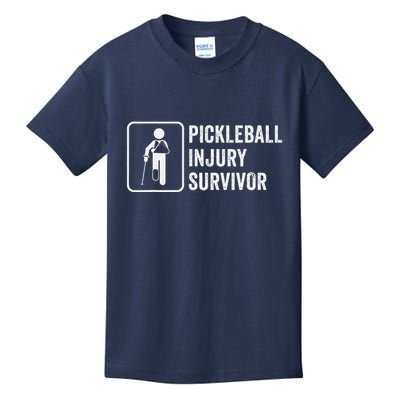 Cool Pickleball Coach With Saying Pickleball Injury Survivor Kids T-Shirt