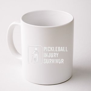 Cool Pickleball Coach With Saying Pickleball Injury Survivor Coffee Mug